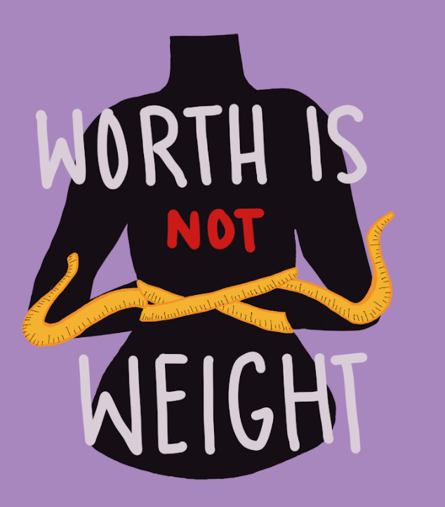 A photo that captures everything a person should know. Your weight does not define your worth.