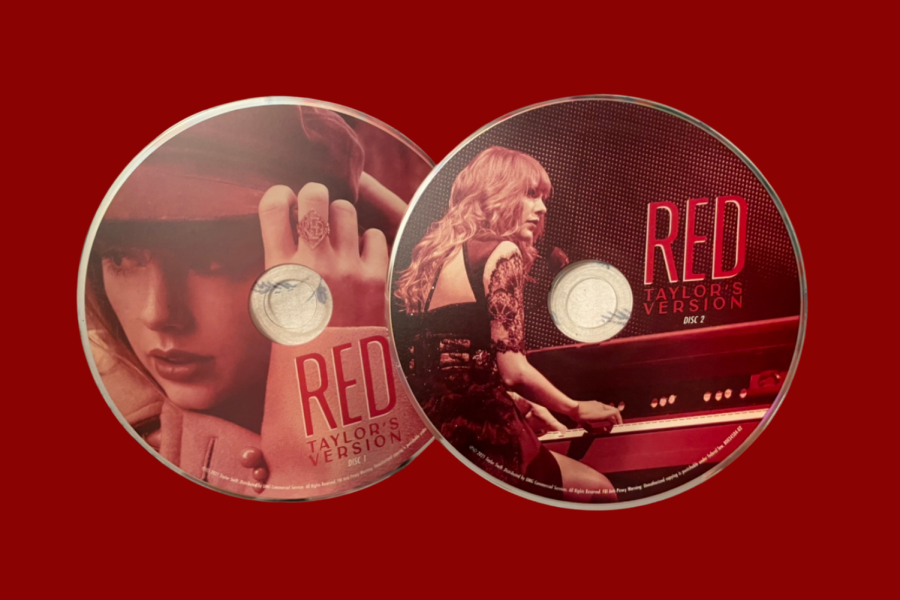 Pictures of Taylor Swifts Red CDs. such a girl boss.
