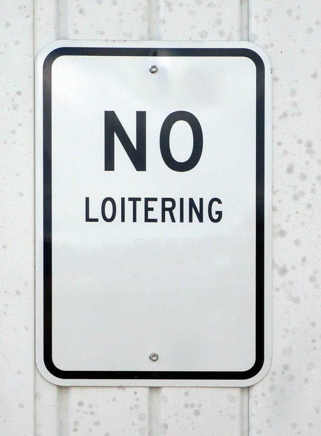 no loitering