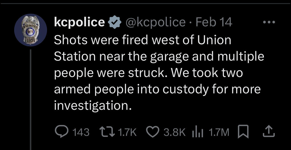 tweet from police 