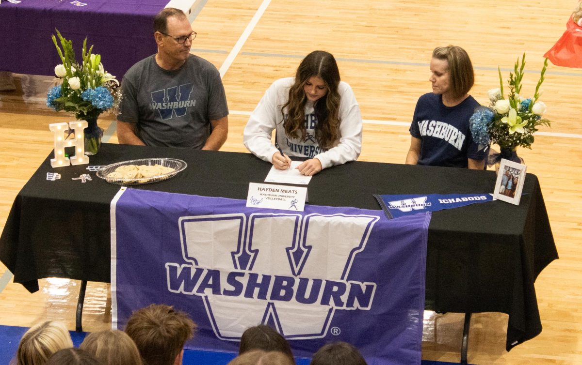 Hard Work. Hayden Meats signed with Washburn November 13, 2025. "Signing with Washburn University was an incredible moment for me, It felt like all my hard work finally paid off, and I’m excited to grow both as an athlete and a student," said Meats.